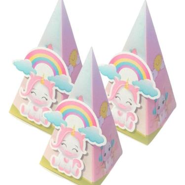 Imagem de 10 Caixinhas lembrancinhas Aniversário Milk ou Porta Bis ou Cone ou Casinha