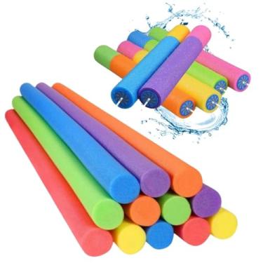 Imagem de Kit 2 Bóias Espaguete Macarrão De Piscina Flutuador Para Natação Piscina E Brinquedo Lançador De Água