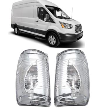 Imagem de Capas de luz indicadora de espelho lateral adequadas para Ford Transit T150 250 350 2015 2016 2017 2018 2019 2020 2021 MK8, Esquerda e Direita