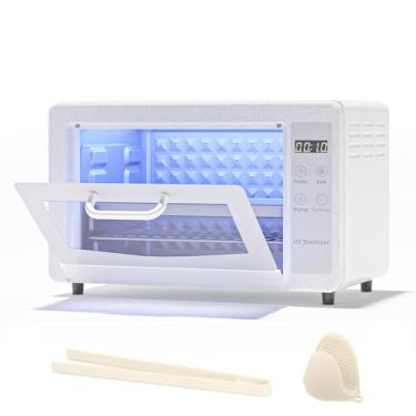 Imagem de Yofuly Esterilizador para esteticista, esterilizador grande de 10 L para ferramentas de unhas, caixa multifuncional de limpeza de unhas, armário de limpeza de grande capacidade para uso doméstico,