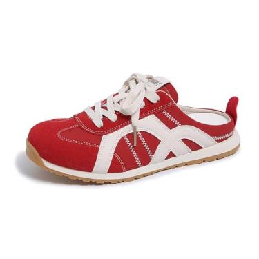 Imagem de Tênis feminino de costas nuas com suporte de arco, sem cadarço, confortável, de espuma viscoelástica para mulheres, antiderrapante, para caminhada, casual, moderno, mocassins elegantes para uso