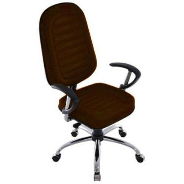 Imagem de Cadeira Para Escritório Presidente Gomada Linha Blenda Marrom - DESIGN