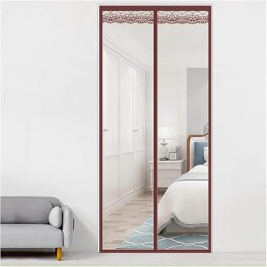 Imagem de Porta De Tela Magnética, Cortina De Porta Térmica Magnética Transparente Cortina De Ar Condicionado Autoescorvante, Para Manter Aquecido à Prova De Vento, Clear, 100x240cm