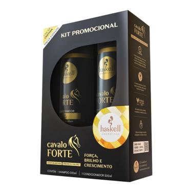 Imagem de Kit Haskell Shampoo e Condicionador Cavalo Forte 300ml Cada
