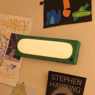 Imagem de Sensor de Movimento LED Night Light Closet Cabinet Lâmpada Longa Auto-adesiva Infravermelho Luz de Indução 270Lux 100Lux Dois Níveis de Brilho 10 30s Luz Atrasada Off Construído (Verde)