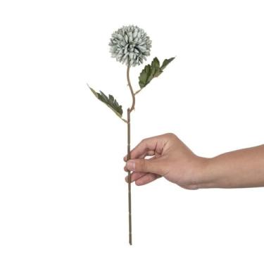 Imagem de Flores artificiais, bola de seda, crisântemo, buquê de noiva, casa, ar livre, jardim, quintal, festival (4 peças/2)