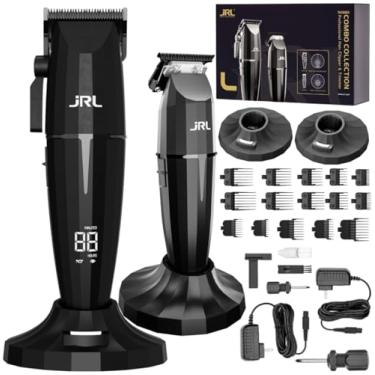 Imagem de JRL Professional ONYX Combo, Máquina de Corte 2020C-B com 7500 RPM e Máquina de Acabamento 2020T-B com 8200 RPM, 5 Horas de Autonomia, Display LED Preto