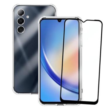Imagem de Capa Capinha Anti Impacto + Película Premium 3D Vidro Para Galaxy A34 5G