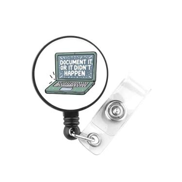 Imagem de Document It Or It Didn't Happen Gift Social Worker Gifts Office Coworker Gifts Office Staff Human Resources Gifts Badge Reel (Documentar)