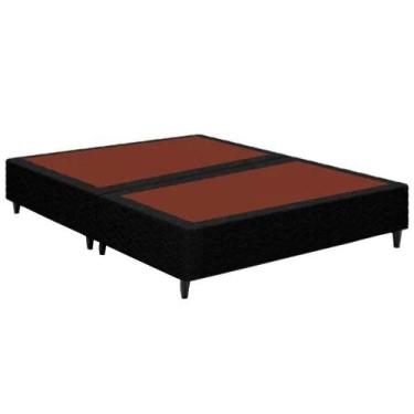 Imagem de Base Box Para Colchão Queen Ortobom Sommier Pop Tecido 100% Poliéster 