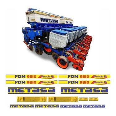 Imagem de Adesivos Compatível Plantadeira Metasa Pdm 9810 Geração 3