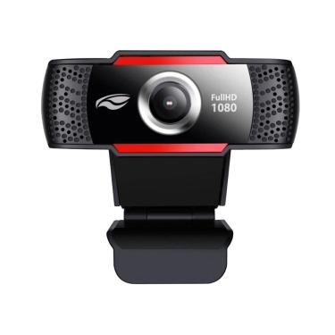 Imagem de Web Câmera C3Tech WB-100BK - Video Chamada em Full HD - Foco Fixo - Microfone - Conexão USB - Preto