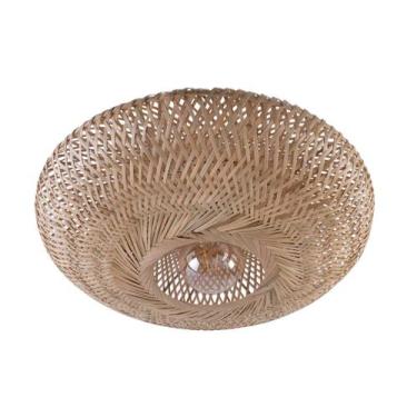 Imagem de Plafon De Sobrepor Metal Bambu Natural Natu - Yamamura