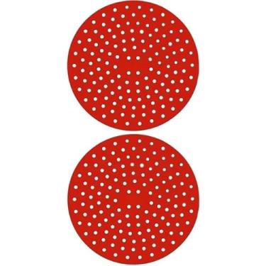 Imagem de Kit 5 Peças Tapete Silicone Para Fogão de Indução Almofada Silicone Protetora Lá Si Linha Premium M5 Armarinhos (Kit: 2 Vermelho)