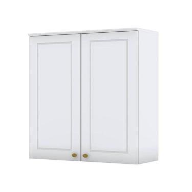 Imagem de Armário Aéreo 2 Portas 80 Cm Americana Branco – Henn