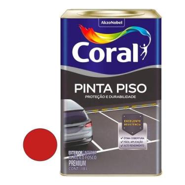 Imagem de Tinta Acrilico Fosco Pinta Piso Vermelho 18l - Coral