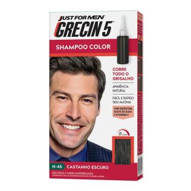 Imagem de Grecin 5 Shampoo Color Tonalizante Castanho Escuro 60ml