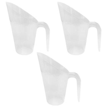 Imagem de Kit 3 Conchas Plásticas para Cereais, Grãos 600ml- 16,5x14cm - Ex Pote