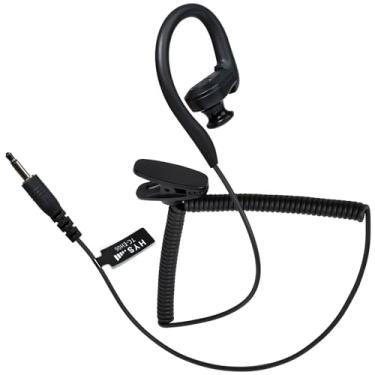 Imagem de HYS Ouça/receba apenas fone de ouvido de 3,5 mm, fones de ouvido com fio com ganchos seguros, fones de ouvido envolventes com gancho, fone de ouvido sobre a orelha para microfones de alto-falante de
