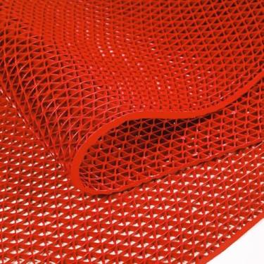 Imagem de WochiTV Tapetes de drenagem antiderrapantes Tapete de piso de piscina PVC 0,23 polegadas de espessura Tapete de espaço de estacionamento interno externo para banheiro garagem porão quintal cozinha