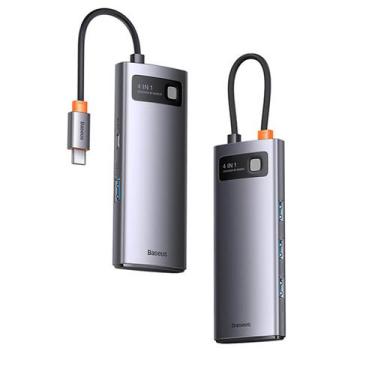 Imagem de Adaptador Hub Baseus Starjoy 4 em 1 USB 3.0