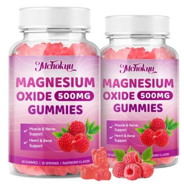 Imagem de Gomas de óxido de magnésio Mchokuu 500 mg sabor framboesa 120 ct