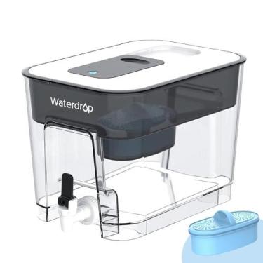 Imagem de Dispensador de filtro de água Waterdrop Alkaline 9,5 L 40 xícaras pret
