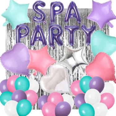 Imagem de Decorações de festa, tema de spa DUFACAI, aniversário, conjunto de 42 