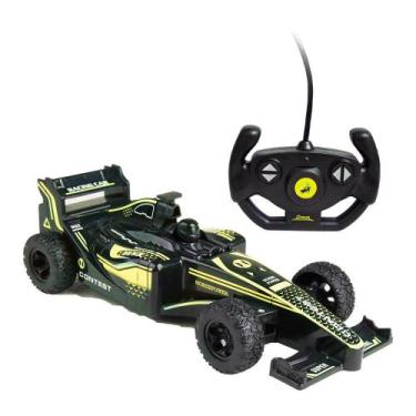 Imagem de Carrinho De Controle Remoto Racing 4 Funções DMT6403 Dm Toys, Amarelo