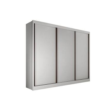 Imagem de Guarda Roupa Casal 3 Portas de Correr e 8 Gavetas Diamond/Londres Neve - Novo Horizonte
