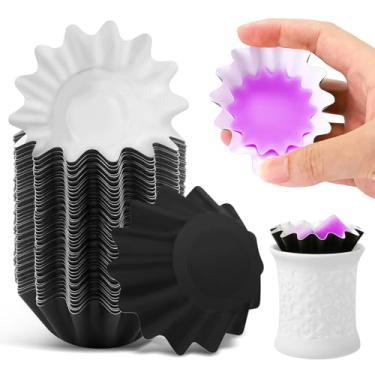 Imagem de HRXMS 50 peças de forros de cera preta – reutilizáveis, à prova de vazamento, fácil de limpar para queimadores de cera, aquecedores de vela e aquecedores elétricos de cera