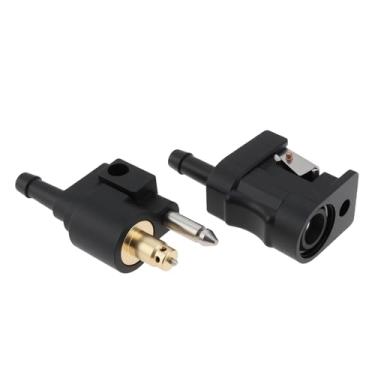 Imagem de Briny River Conector rápido de linha de combustível fêmea macho de 6 mm de 6 mm compatível com motor de popa Yamaha