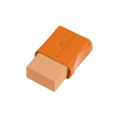 Imagem de Borracha Neon Faber-Castell com cinta protetora Max, Laranja Neon