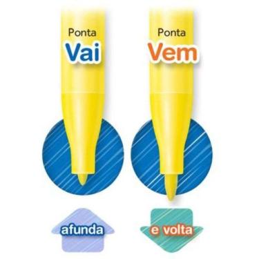 Imagem de Hidrocor Faber Castell vai e vem com 24 cores