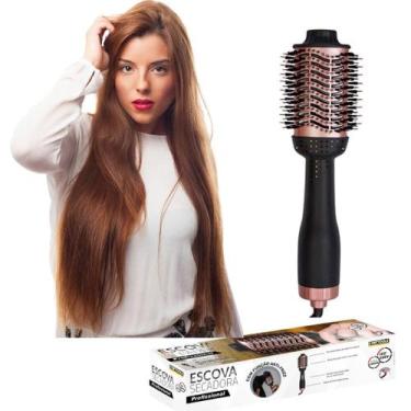Imagem de Escova Secadora de Cabelo Profissional Bivolt 1300W  Alise, Modele e D
