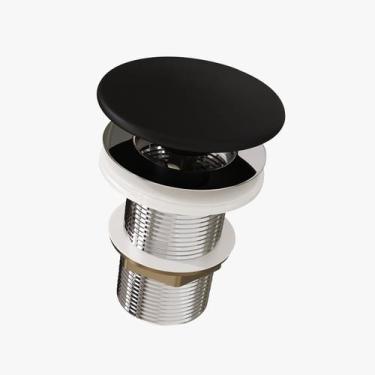 Imagem de Válvula Click 1 1/4 Inox c/Tampa Cerâmica - Fabribam Preto Fosco, Pret