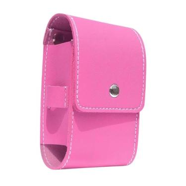 Imagem de Generic Bolsa de cintura para telêmetro de golfe, leve, proteção em PU, acessório essencial para esportes ao ar livre, bolsa para telêmetro de viagem, Rosa Vermelha