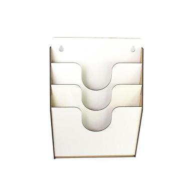Imagem de Organizador de Papel Suporte de Parede Escritório - Deliquadros, Branc