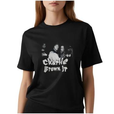 Imagem de Camiseta Charlie Brown Banda Adulto - Glev.Conceito, GG, Preto