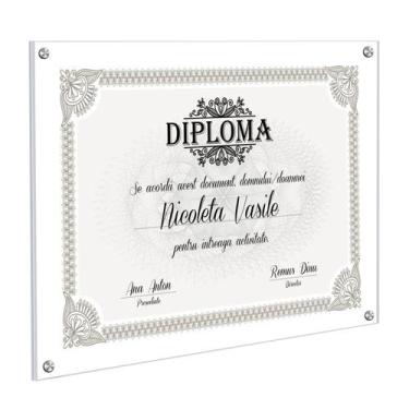 Imagem de Porta-retratos Kalami, acrílico, suporte de parede, 30x35cm, sem moldu