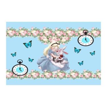 Imagem de Painel de Lona Alice no Pais das Maravilhas Borboletas - Fabrika de fe