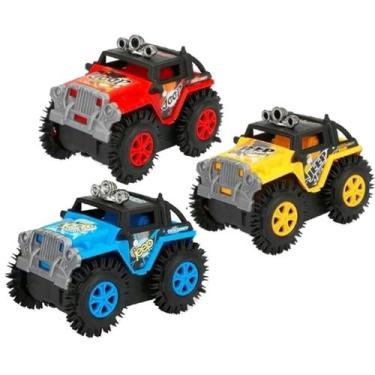 Imagem de Carrinho Cambalhota Jipe Maluco Bate Gira 360 e Volta Brinquedo infant