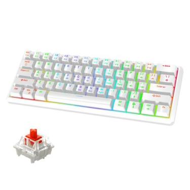 Imagem de Teclado mecânico para jogos Snpurdiri 60% RGB 61 teclas