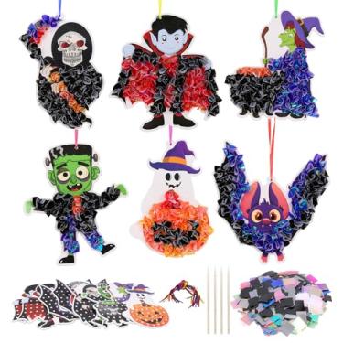 Imagem de Fennoral Kit de artesanato de Halloween para crianças, faça você mesmo, arte e artesanato, para crianças, meninos, meninas, decoração de Halloween