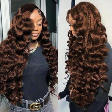 Imagem de Extensão de cabelo Fashion Vila Loose Wave 3 pacotes 12A 100% virgem