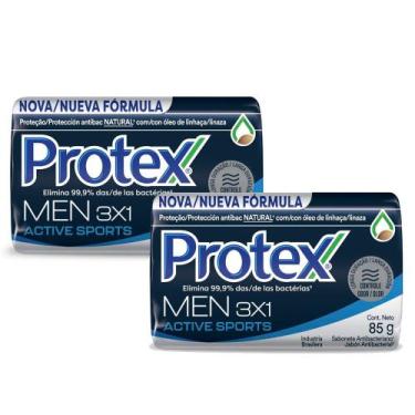 Imagem de Kit 2 Sabonete em Barra Protex Men Sport 85g
