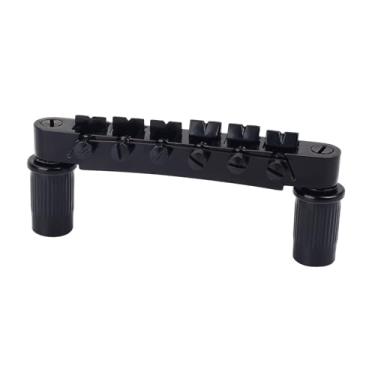 Imagem de Banworks Ponte de selim para guitarra elétrica Tune-O-Matic Bridge 52,5 mm (2-1/40.6 cm) espaçamento de cordas para guitarras Epiphone EPI LP Les Paul/SG Style JT/GDQQ-03 Preto