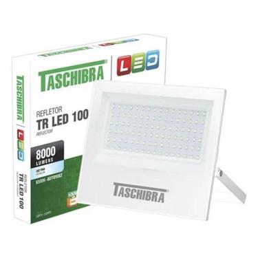 Imagem de 2X Refletor Holofote Led 100W 6500K Carcaça Br Taschibra