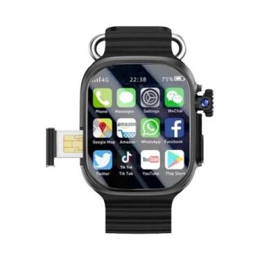 Imagem de Smartwatch Ultra 4G Com Tela AMOLED De 2.0 Polegadas, Câmera Rotativa,