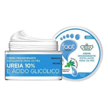 Imagem de Creme Desodorante Esfoliante para Pés Flores e Vegetais - 250g - Flore